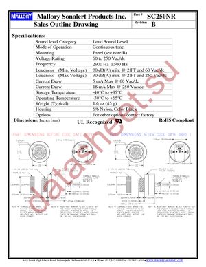 SC250NR datasheet  